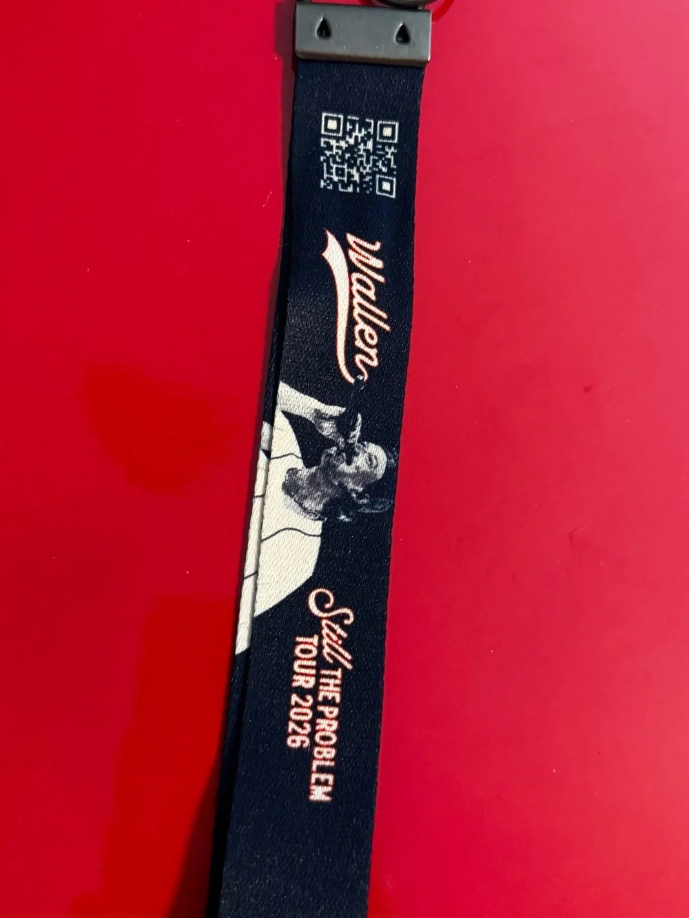 Morgan Wallen Alden Navy Wrist Lanyard Tour Print—Still the Problem Tour 2026